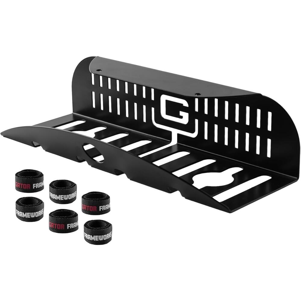 Gator Frameworks Metal Cable Management System Under Desk with 1" Spaced Slots